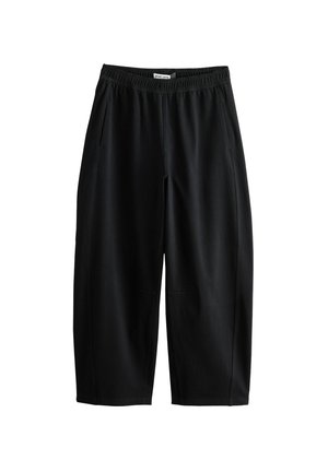 Next, BARREL LEG DENIM JERSEY TROUSERS - Avar lõikega teksad - black
