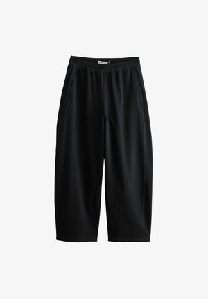Next, BARREL LEG DENIM JERSEY TROUSERS - Avar lõikega teksad - black