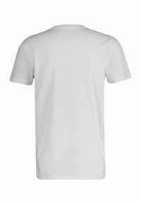 Witte T-shirt met korte mouwen en een ronde hals. Gemaakt van glad katoen met een effen achterkant zonder zichtbare logo's of patronen.