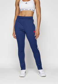 adidas Sportswear TIRO CUT 3 STRIPES TRACKPANTS - Treniņtērpa apakšdaļas - navy blue/white/better scarlet