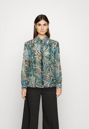 Button-down blouse - multi coloured