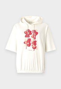 HOODIE WITH ARTWORK - Pusa - whisper white