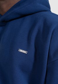 Smilodox DAWSON OVERSIZED HOODIE - Felpa con cappuccio - dunkelblau