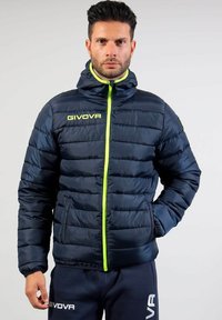 Non selezionato, blu giallo fluo