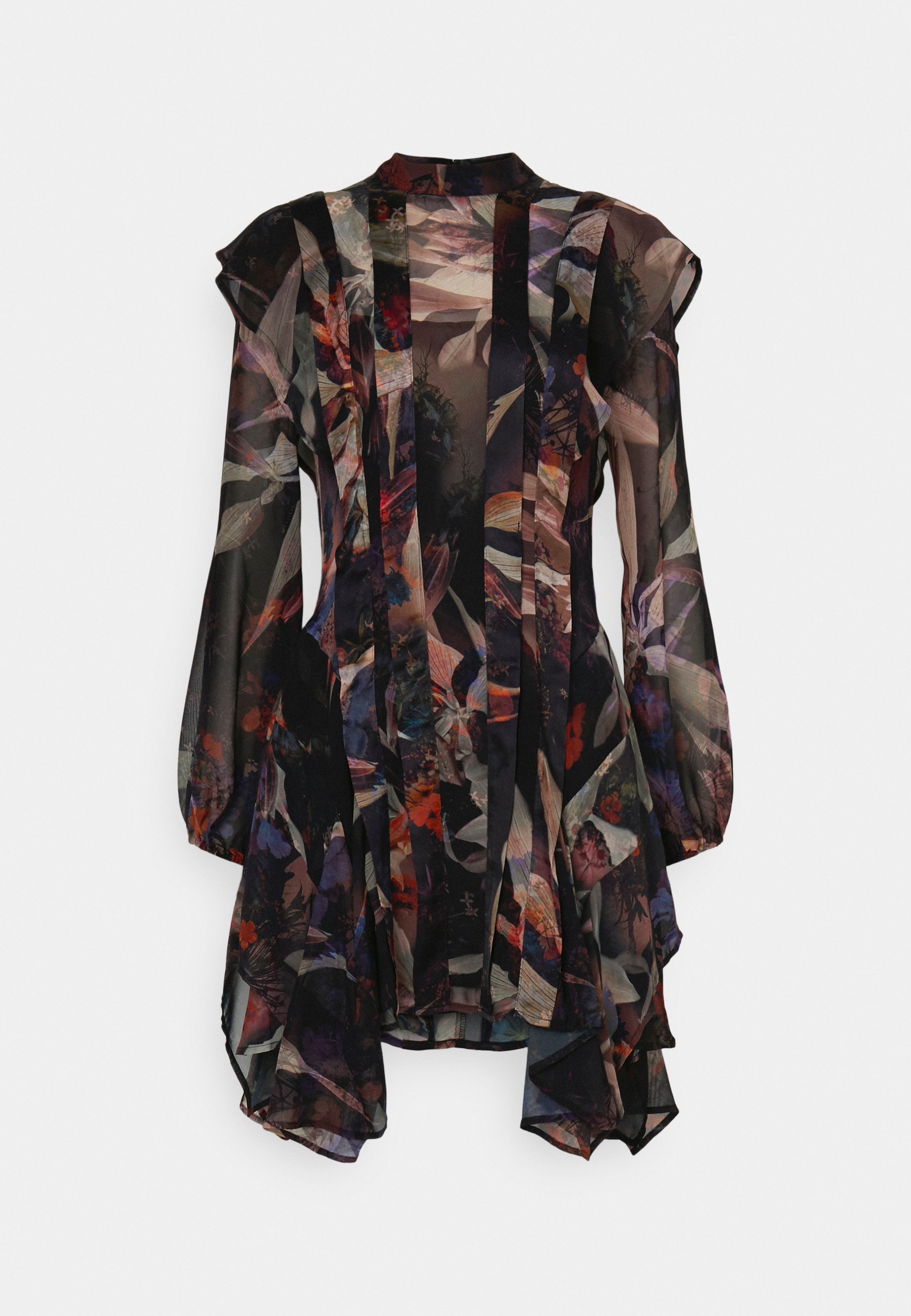 Tunique Drapée All Saints En Soie 100% - Imprimé Colibri - Taille 6 - Neuve Avec étiquettes