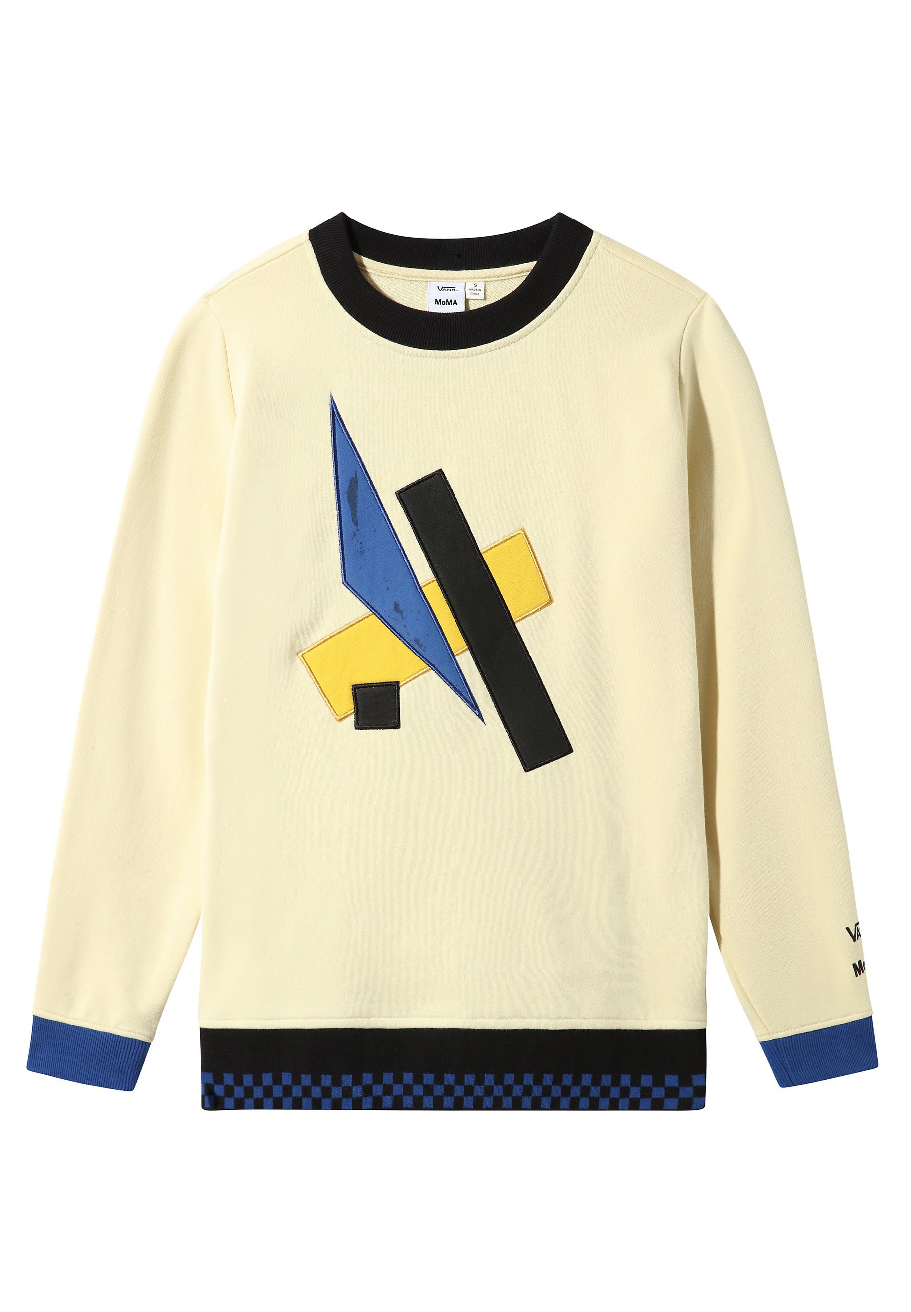 Vans WM X MOMA POPOVA FLEECE Trui (moma) lyubov popova Vans MoMA Popova Trui | Geel | Vans