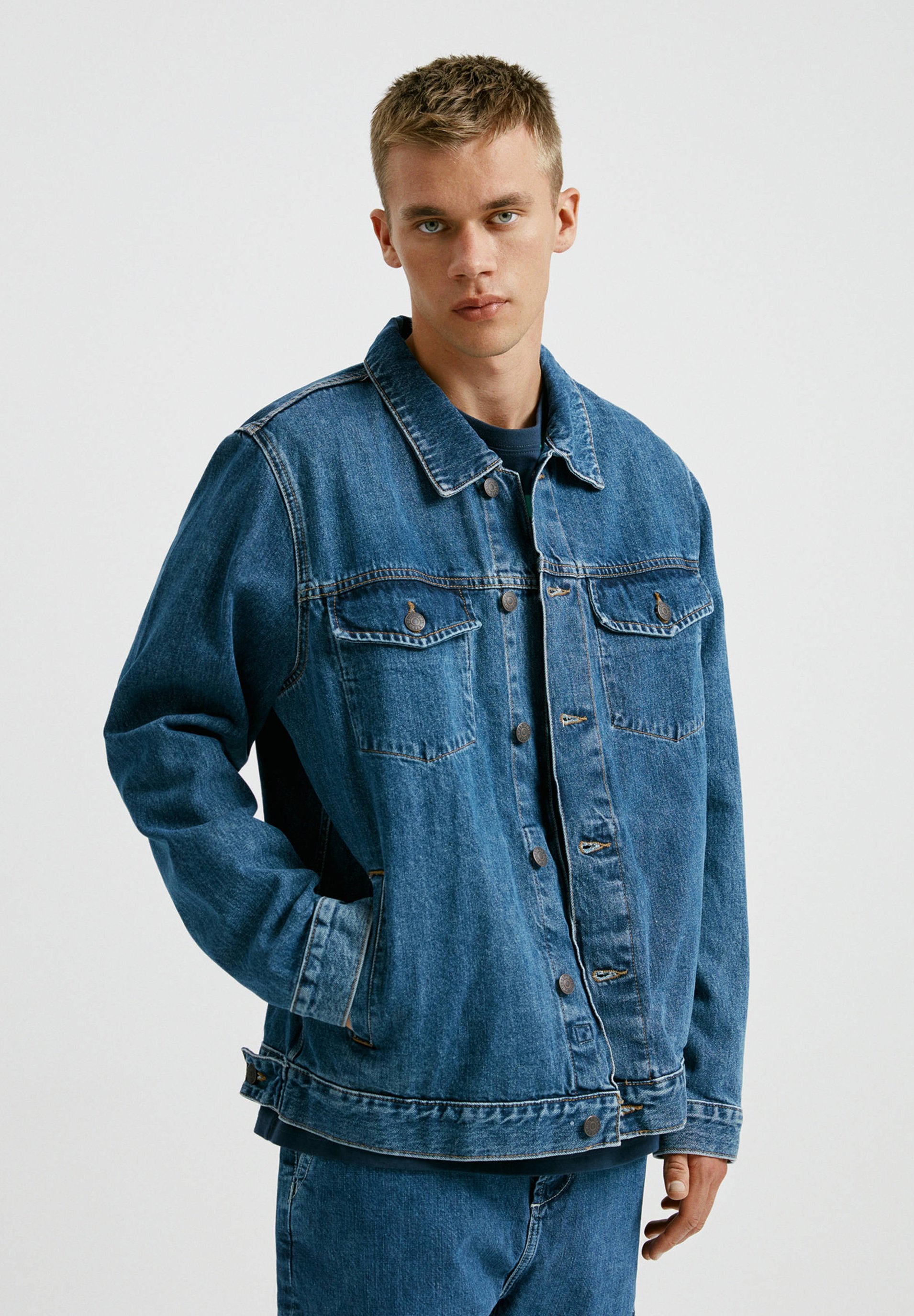 PULL&BEAR Jeansjacka dark blue Zalando.se PULL&BEAR Jeansjacka blue Zalando.se