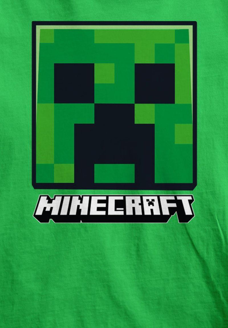 Henry Tiger MINECRAFT CREEPER FACE Print T-shirt kelly green