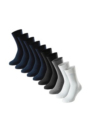 10ER PACK - Strømper - dunkelblau   schwarz   grau
