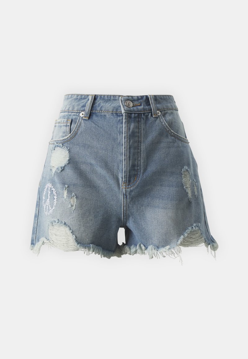 Only Jeansshort blauw denim/bluedenim