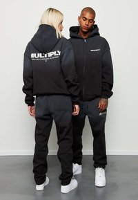Multiply Apparel Sudadera con cremallera - black soda washed