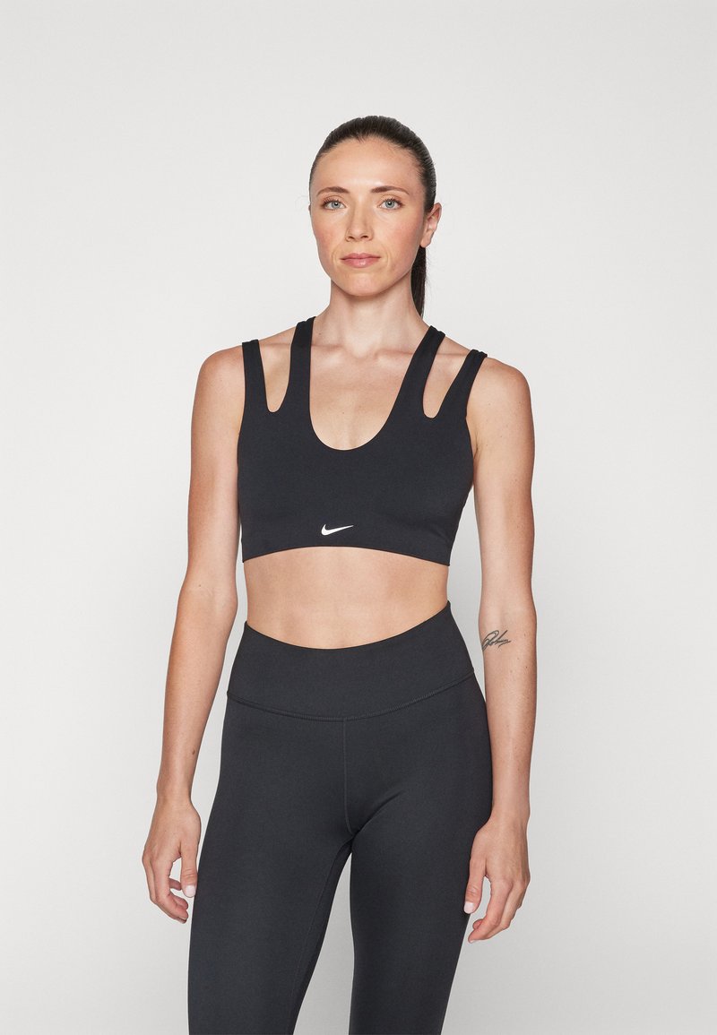 Nike Performance INDY FREESTYLE BRA - Neliela atbalsta sporta krūšturis - black/white