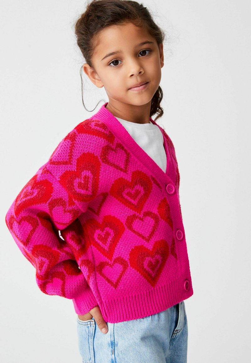 Next HEART CARDIGAN Cardigan pink/fuxia Zalando.it