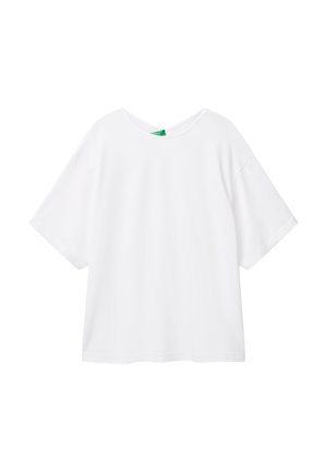 United Colors of Benetton WITH CRISSCROSS AT BACK - T-shirt basique - white