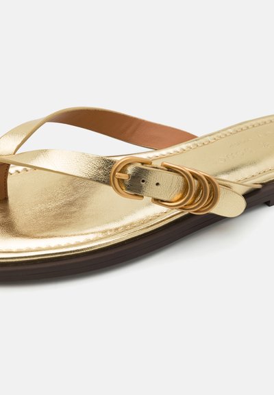 rag & bone GIA THONG - Tåsandaler - gold