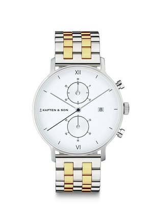 Kapten & Son CHRONO SMALL - Ure - silver coloured and gold coloured white