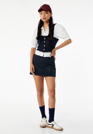 CROP  - Overhemdblouse - dark blue