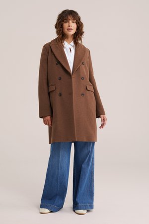 WE Fashion, Manteau court - brown