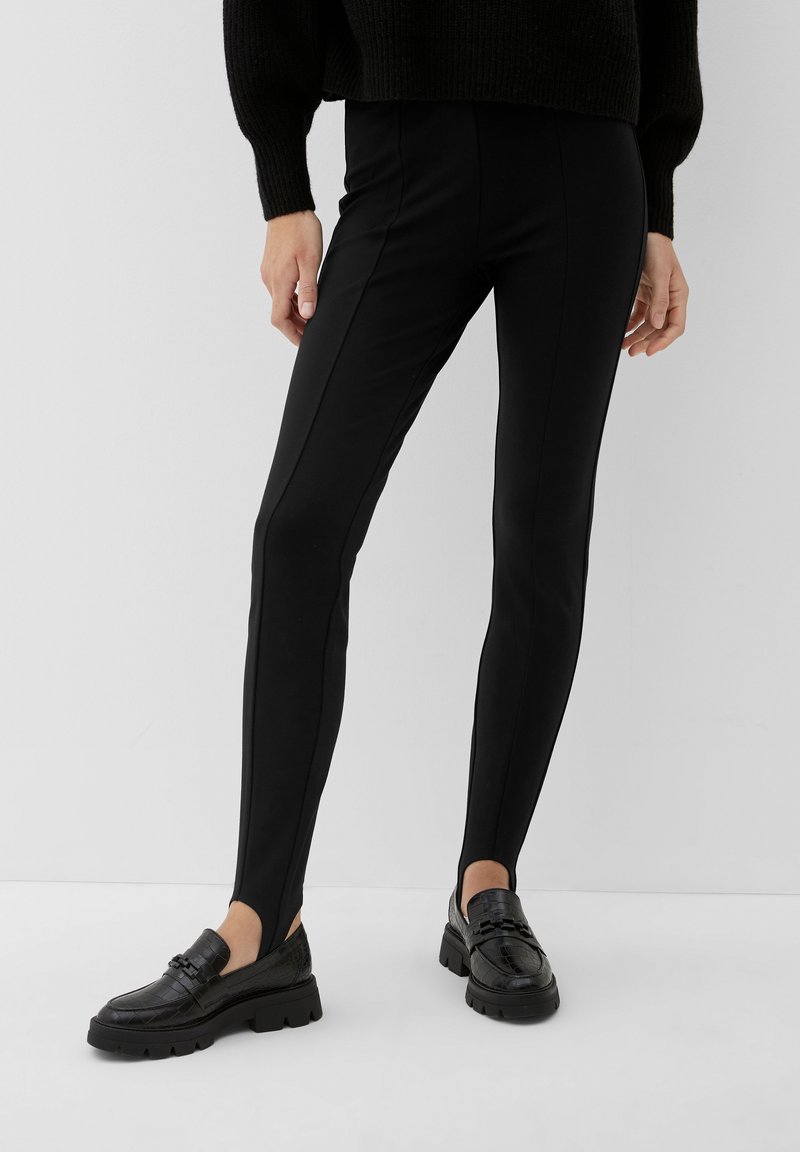 s.Oliver MIT FUSSSCHLAUFE - Legging - schwarz
