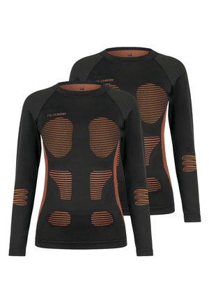 2 PACK THERMO LANGARM - Unterhemd/-shirt - orange