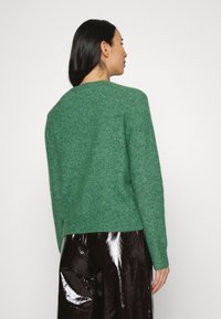 Samsøe Samsøe CARDIGAN - Casaco de malha - dark ivy melange
