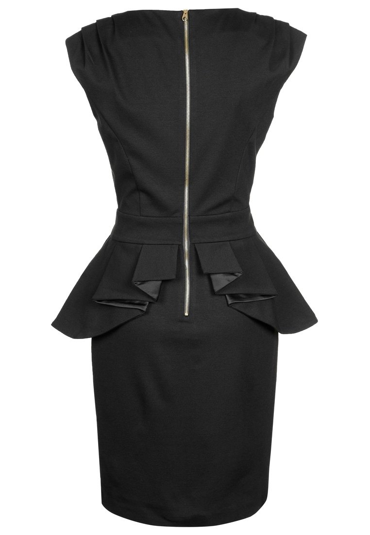 ted baker peplum dress black Ted Baker Palard Cold-Shoulder Peplum Dress In Black Sz 4-6 NWT $295