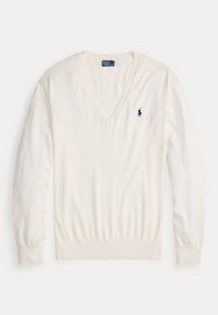 COTTON V-NECK SWEATER - Maglione - collection cream