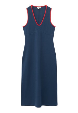 & OTHER STORIES, & OTHER STORIES U-NECK MIDI DRESS - Robe en jersey - dark blue