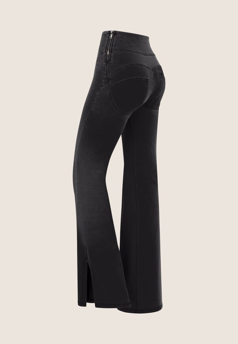 Freddy FLARE PUSH-UP Jeggings jeans nero cuciture in