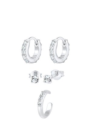 JEWELRY SET CLASSIC HOOPS - Øreringe - silver-coloured