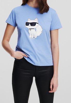 T-Shirt print - light blue