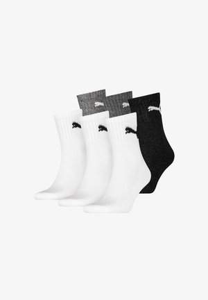 Puma UNISEX 6 PAAR - CREW - Socken - weiß grau
