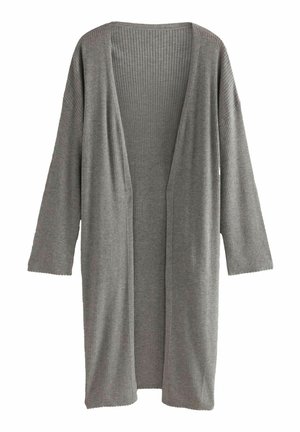 REGULAR FIT - LONG LINE - Cardigan - charcoal grey