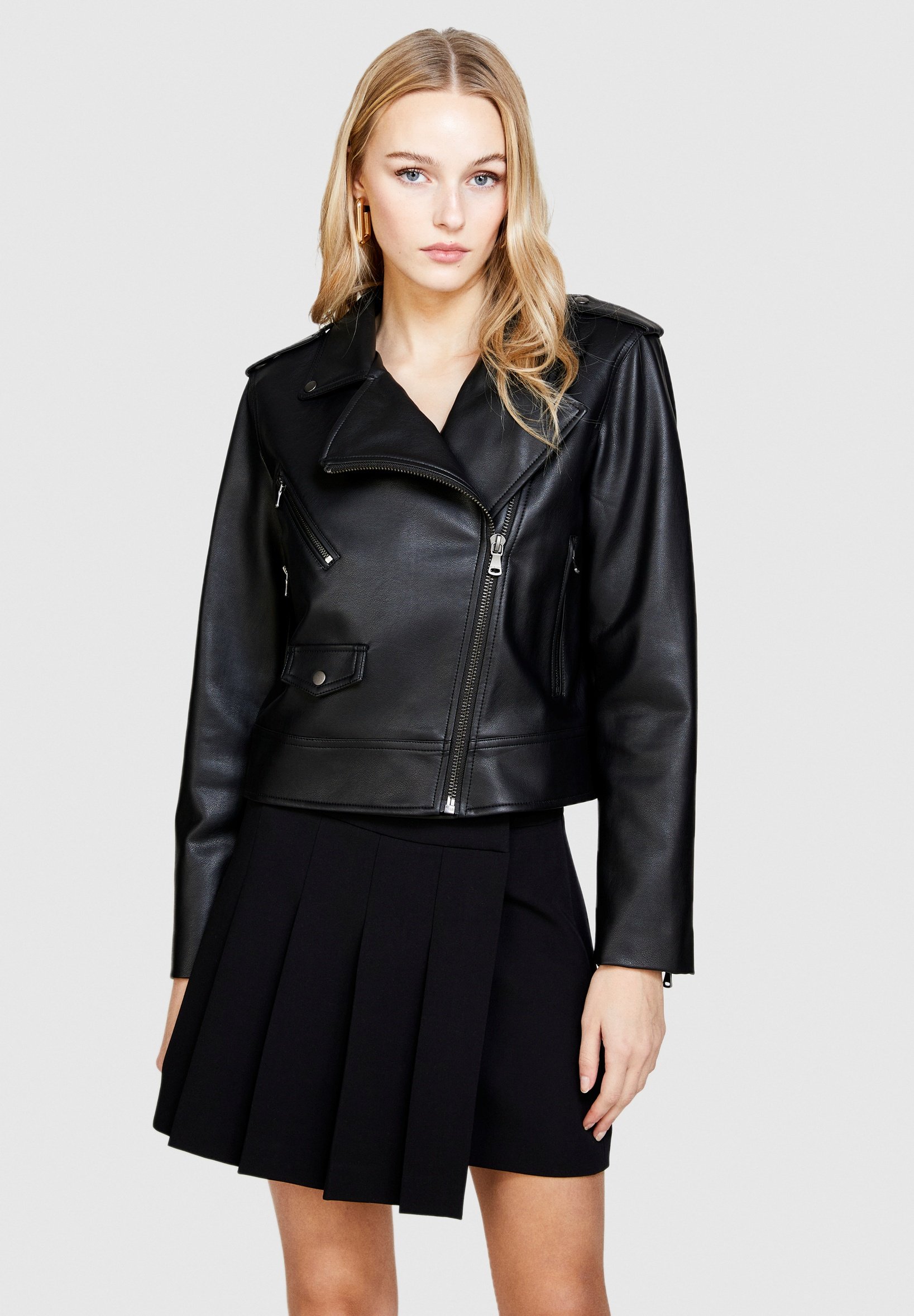 Giacca Corta Leather Relish Giacca Ecopelle Sisley Faux Leather