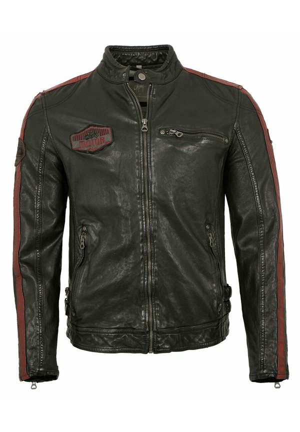 Lederjacke - schwarz