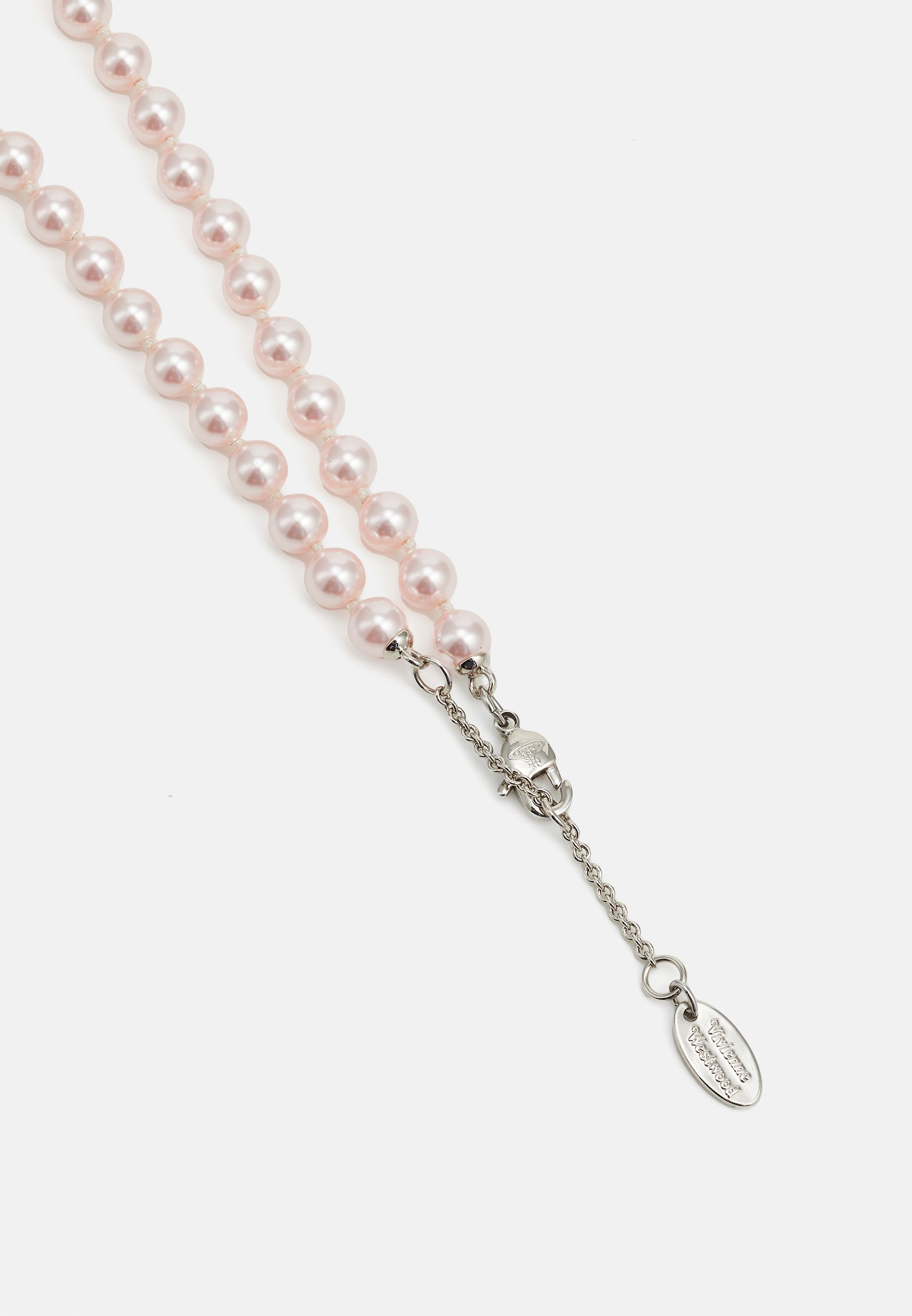 ネックレス・ペンダント Vivienne Westwood KITTY NECKLACE Kitty Pendant Necklace in PLATINUM-ROSE-Crystal-ROSE-Enamel