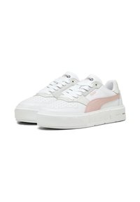 Puma CALI COURT - Sporta apavi - whitefuture pink