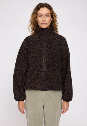 PRINTED - Fleecejacke - chocolate brown printed