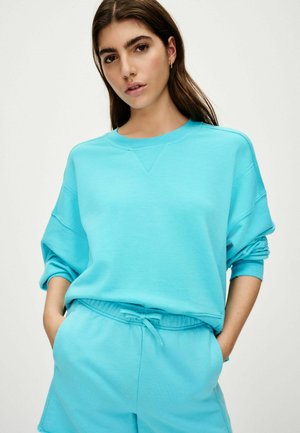 Next RAW DETAIL CREW NECK  - Pusa - fluro blue