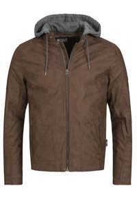 MIGUEL  - Imiteret læderjakke - brown