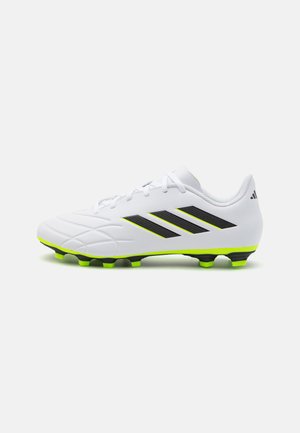 adidas Performance COPA PURE 4 FXG - Scarpe da calcio per terreni duri - footwear white/core black/lucid lemon