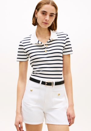 BUTTON  - Πόλο - ecru/dark night navy