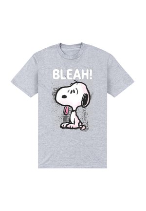 Henry Tiger, SNOOPY GRAFITI SNOOPY BLEAH! COMIC STYLE GRAPHIC PEANUTS - Print T-shirt - oxford grey