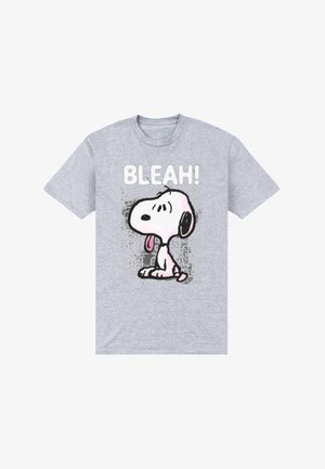 Henry Tiger, SNOOPY GRAFITI SNOOPY BLEAH! COMIC STYLE GRAPHIC PEANUTS - Print T-shirt - oxford grey