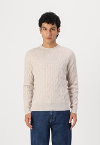 Hackett London Striktrøje - antique white