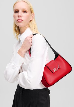 SHOULDER SMALL SIGNATURE - Handbag - hibiscus