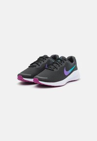 Nike Performance REVOLUTION 7 - Scarpe da corsa su strada - dark smoke grey/dusty cactus/hyper violet/white