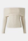 ONLEMMY OFF SHOULDER - Top dugih rukava - pumice stone