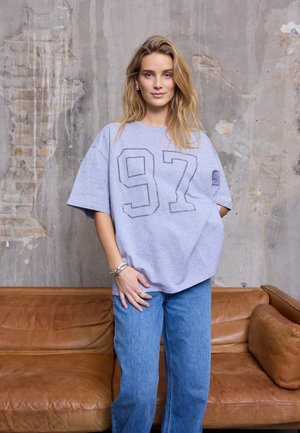 ARYA  - Print T-shirt - medium grey melange