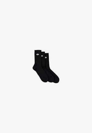 Alpha Industries BASIC SOCKS 3 PACK - Zeķes - black